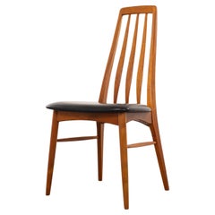 4 Sillas de comedor de teca Eva de Niels Kofoed