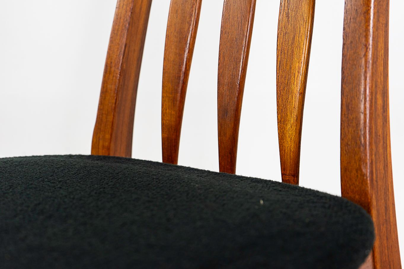 Scandinave moderne 6 chaises de salle à manger Eva de Niels Koefoed en vente