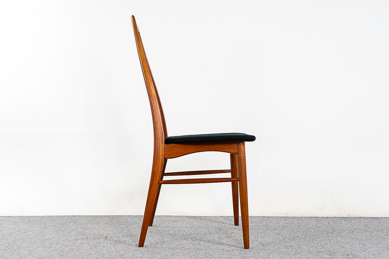 Milieu du XXe siècle 6 chaises de salle à manger Eva de Niels Koefoed en vente