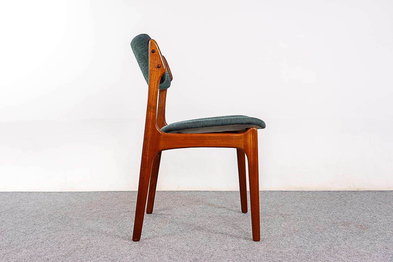 Mid-20th Century 4 Teak Model 49 Dining Chairs by Erik Buch