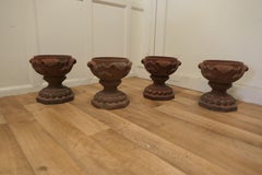 4 Terracotta Garden Urns