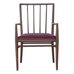 4 T.H. Robsjohn Gibbings For Widdicomb Mahogany Dining Chairs