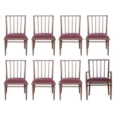 4 T.H. Robsjohn Gibbings For Widdicomb Mahogany Dining Chairs