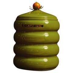 Vintage 4-Tier Stacking Metal Canister Set by Lincoln Beauty Ware, USA, 1960s