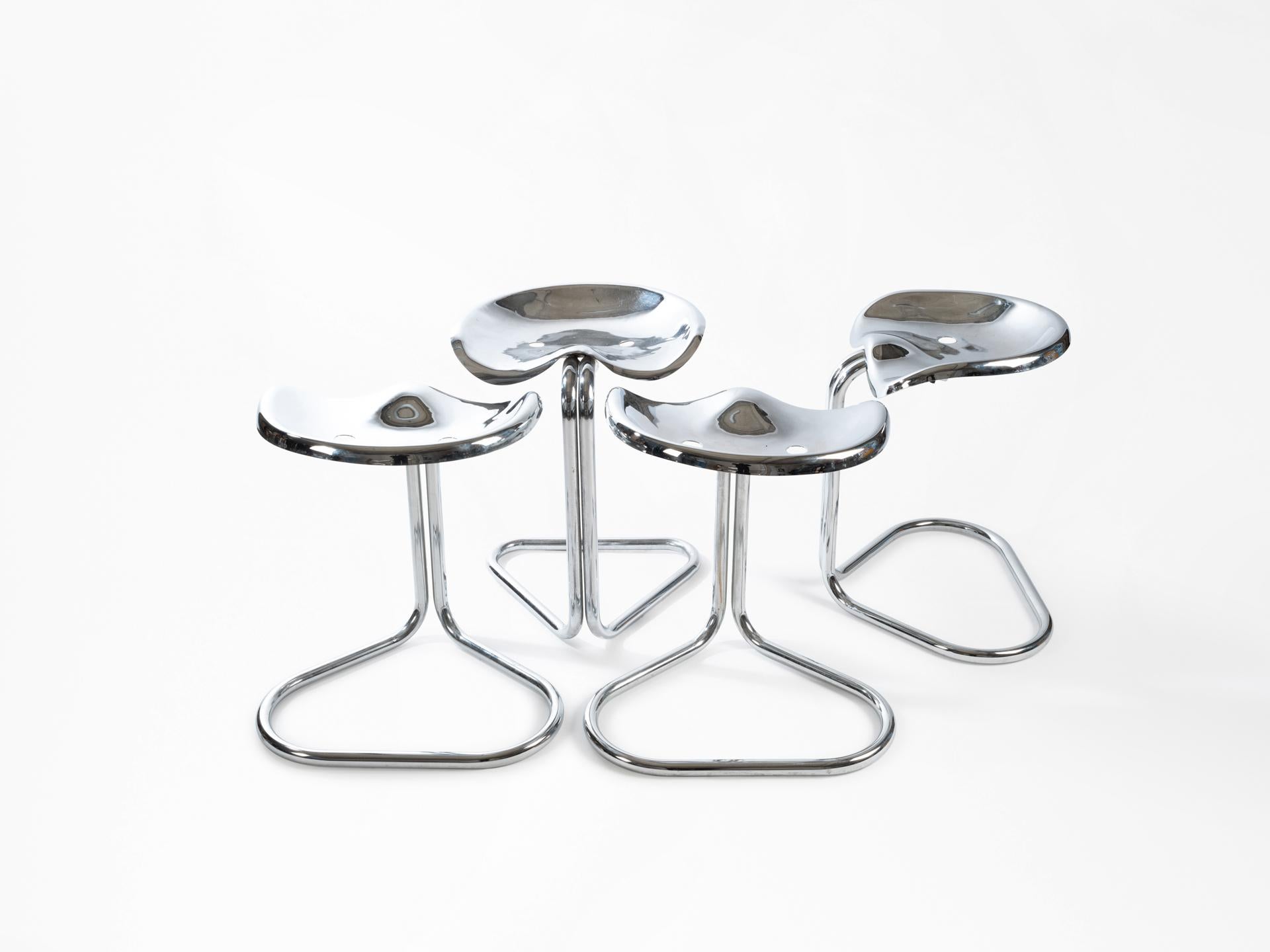 Tractor stools by Rodney Kinsman, designed in the 1960s for OMK (his own company). Kinsman's pieces are considered icons of 20th century British furniture design.