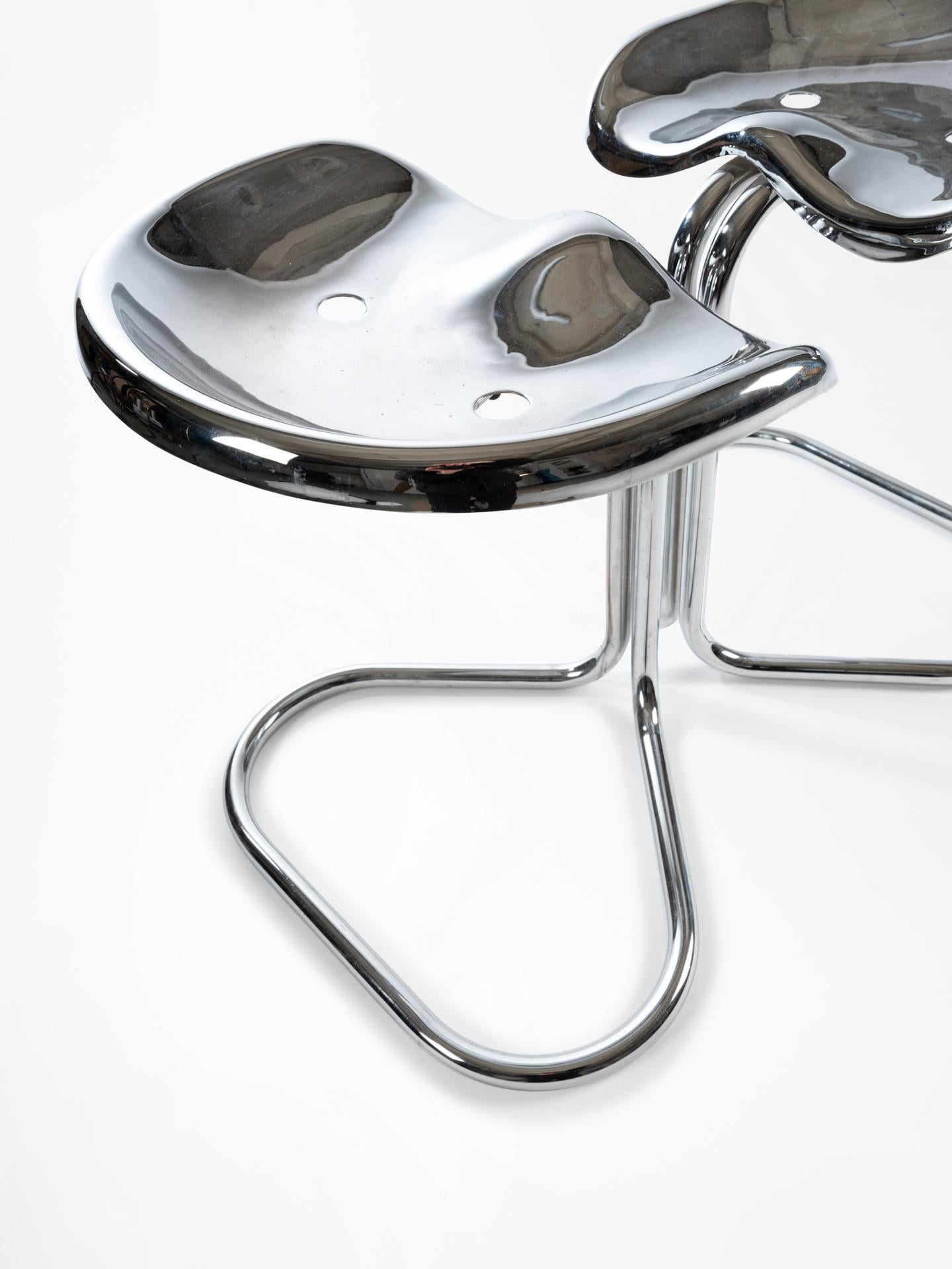 Metal 4 Tracto Stools by Rodney Kinsman  For Sale