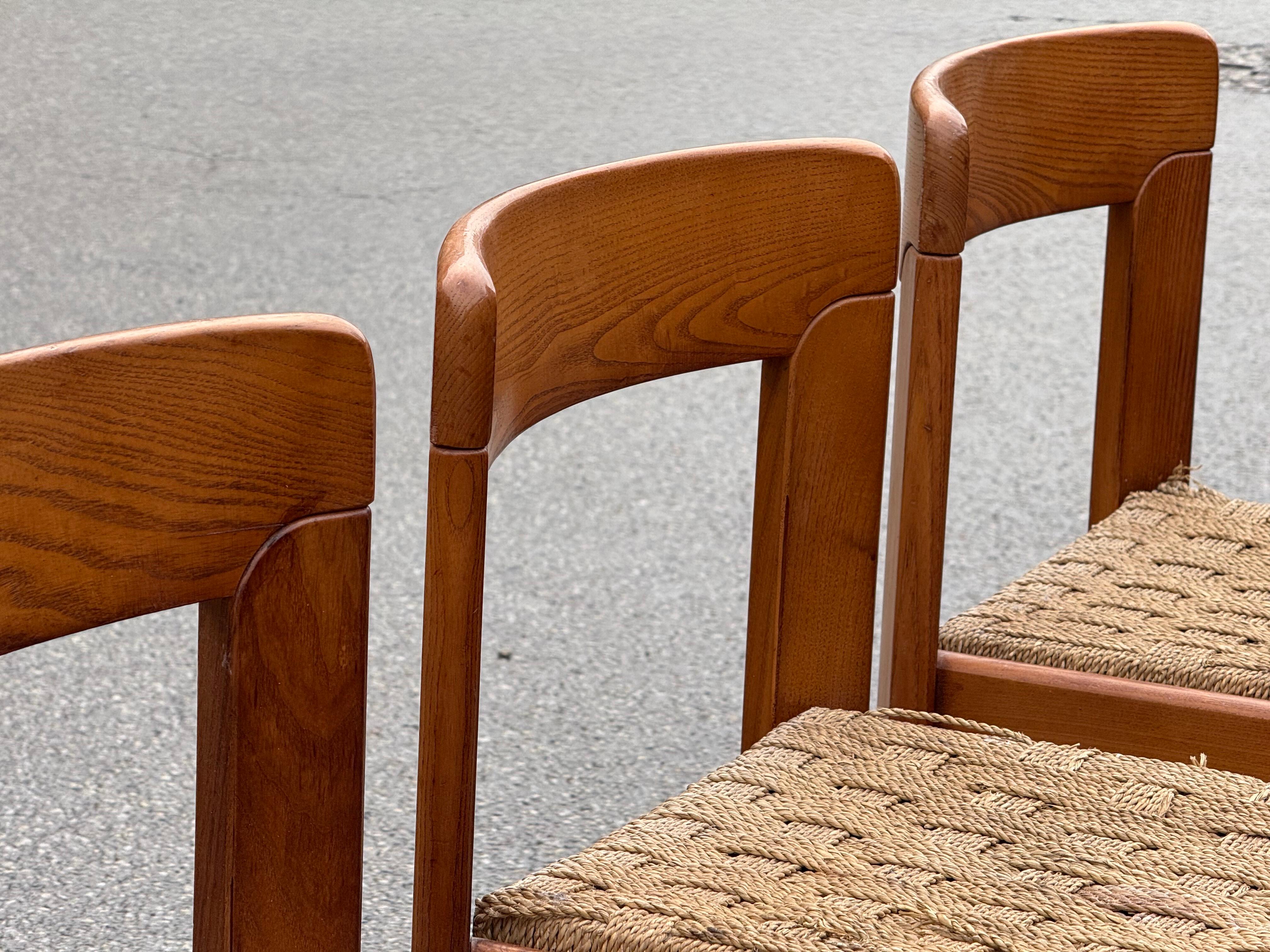 4 sedie da pranzo italiane uniche del Mid century modern degli anni '60 in vendita 2