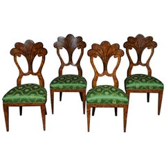 Set of 4 Vienna Fan Chair in Biedermeier Style