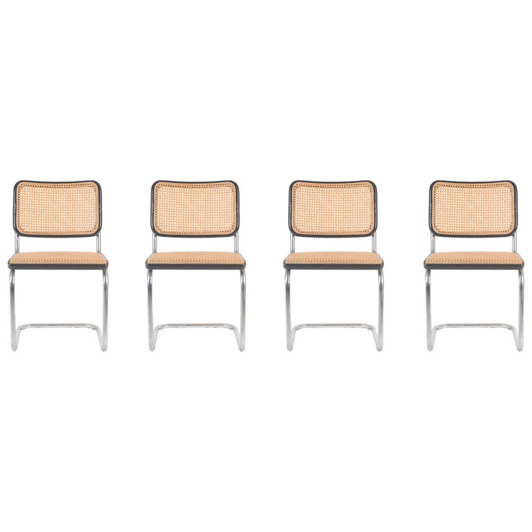 4 Vintage Cesca Thonet Dining Chairs 'B64' by Marcel Breuer, 1950s at  1stDibs | marcel breuer dining chairs, marcel breuer dining set, marcel  breuer cesca chair, model b 64