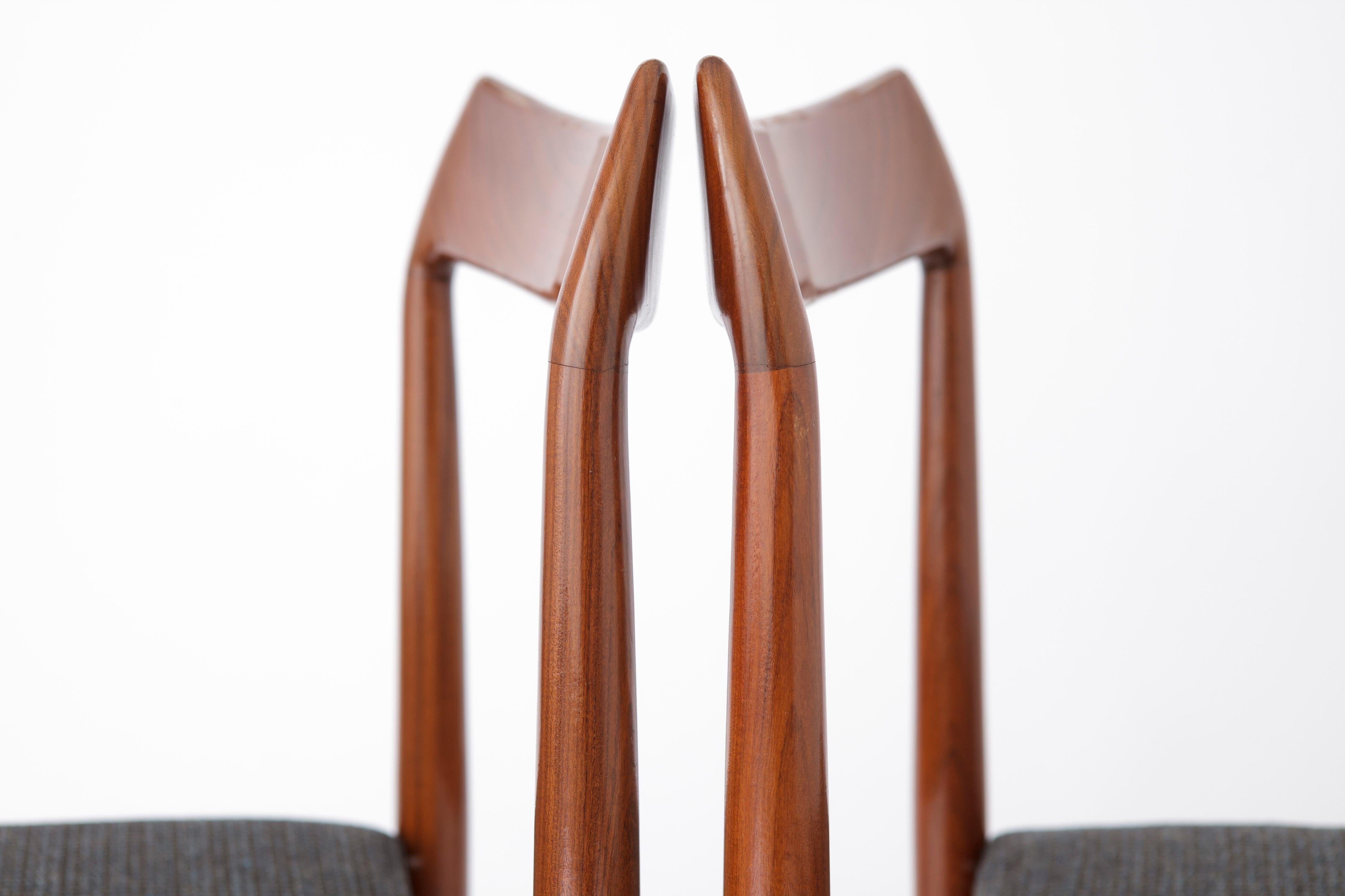 4 Vintage Chairs, 1960s-1970s, Germany For Sale 3