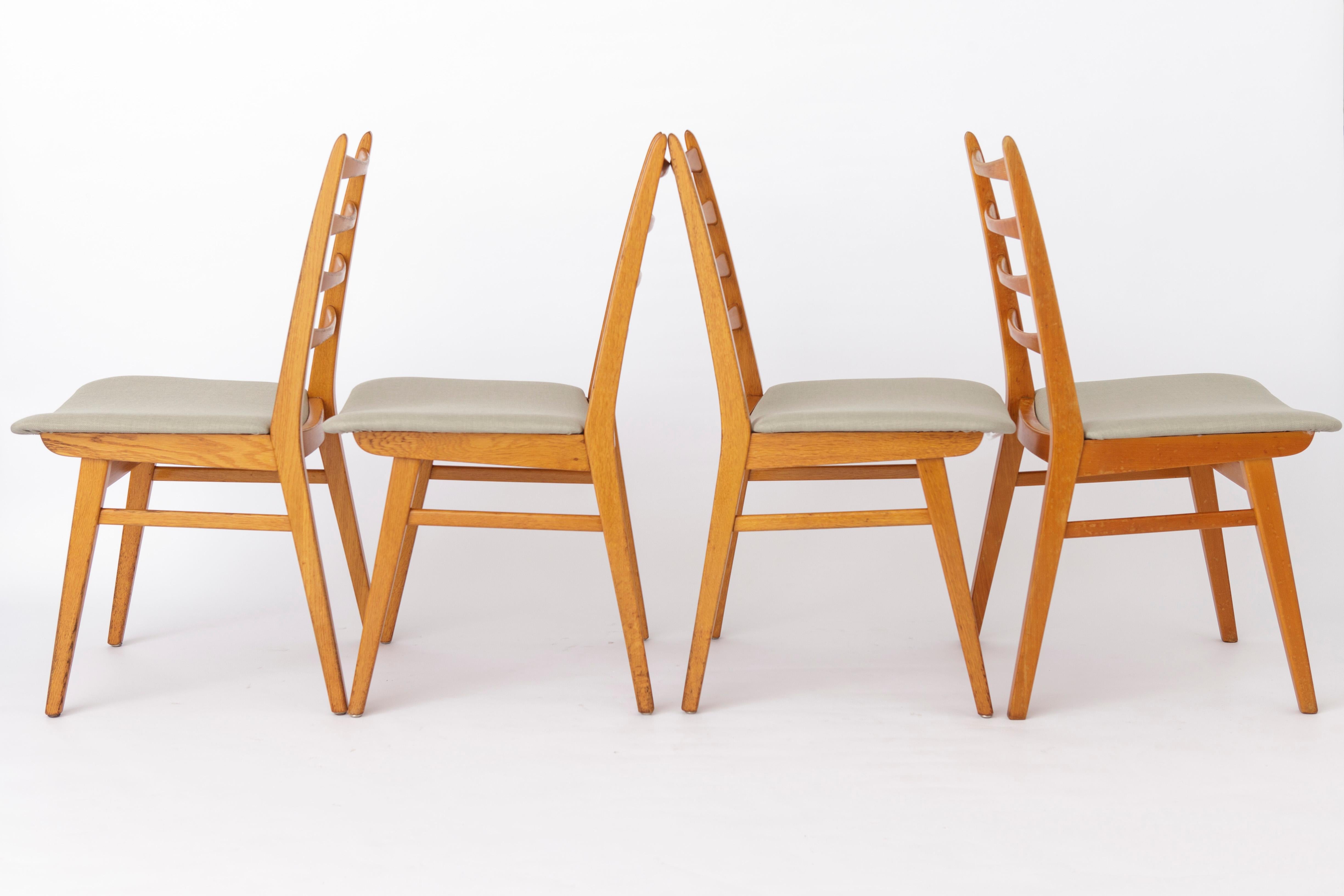 Mid-Century Modern 4 Vintage Chairs 1960s, Germany For Sale