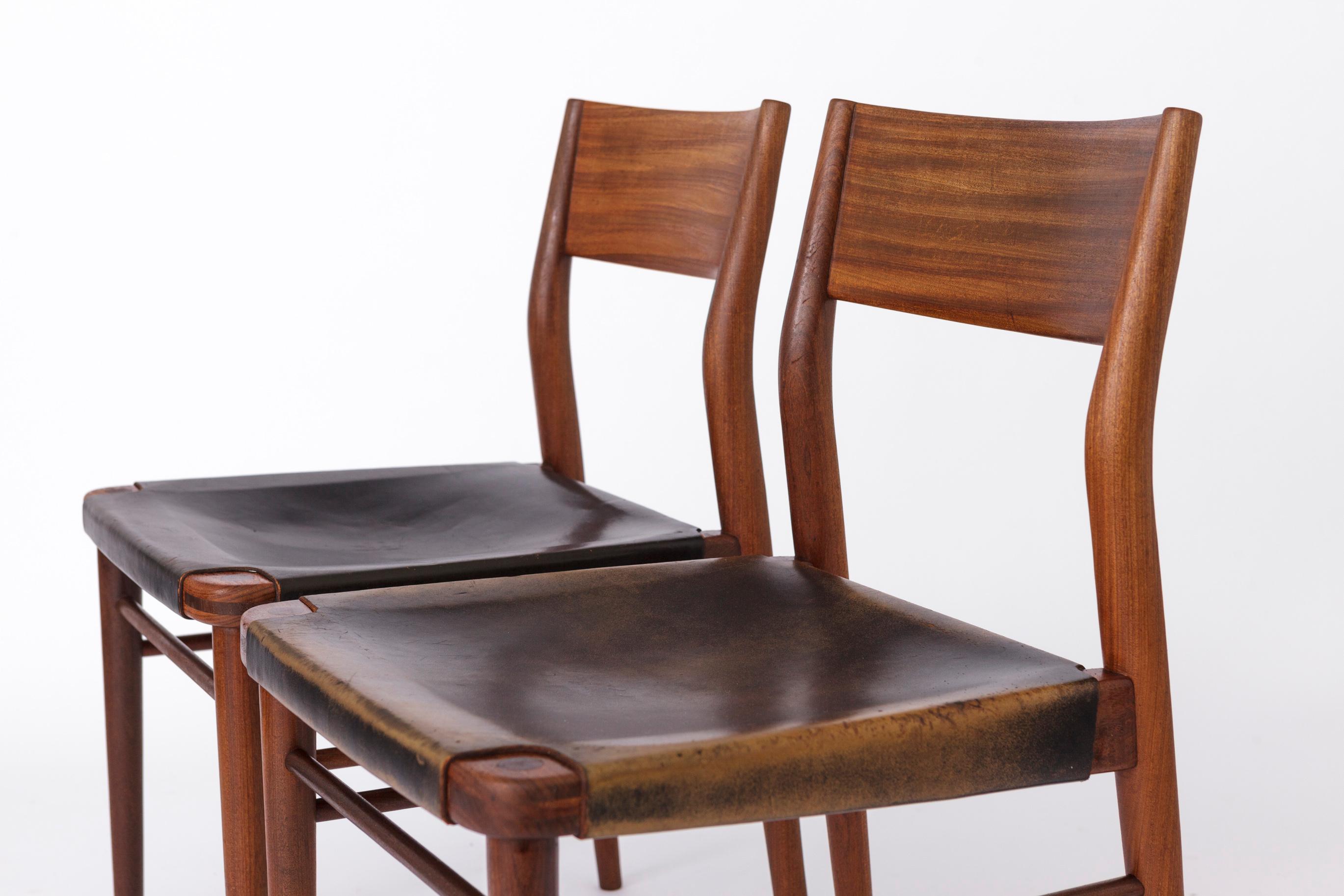 4 Vintage Chairs by Georg Leowald for Wilkhahn, Germany, 1960s, Teak For Sale 4