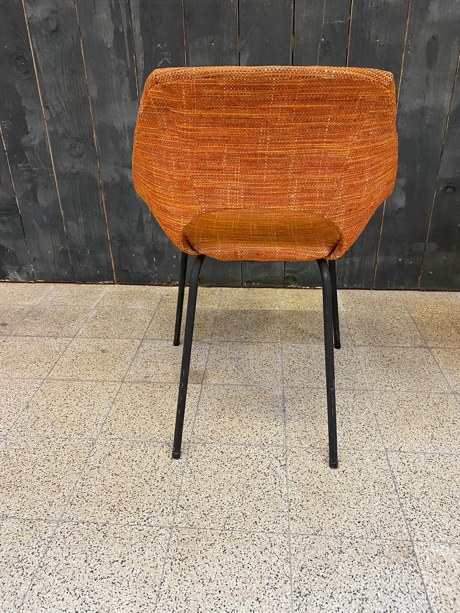 4 Vintage-Stühle aus der Rekonstruktionszeit um 1950 im Angebot 3