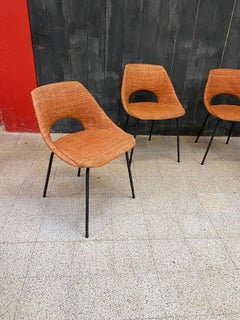 4 Chaises Vintage de la période de reconstruction circa 1950