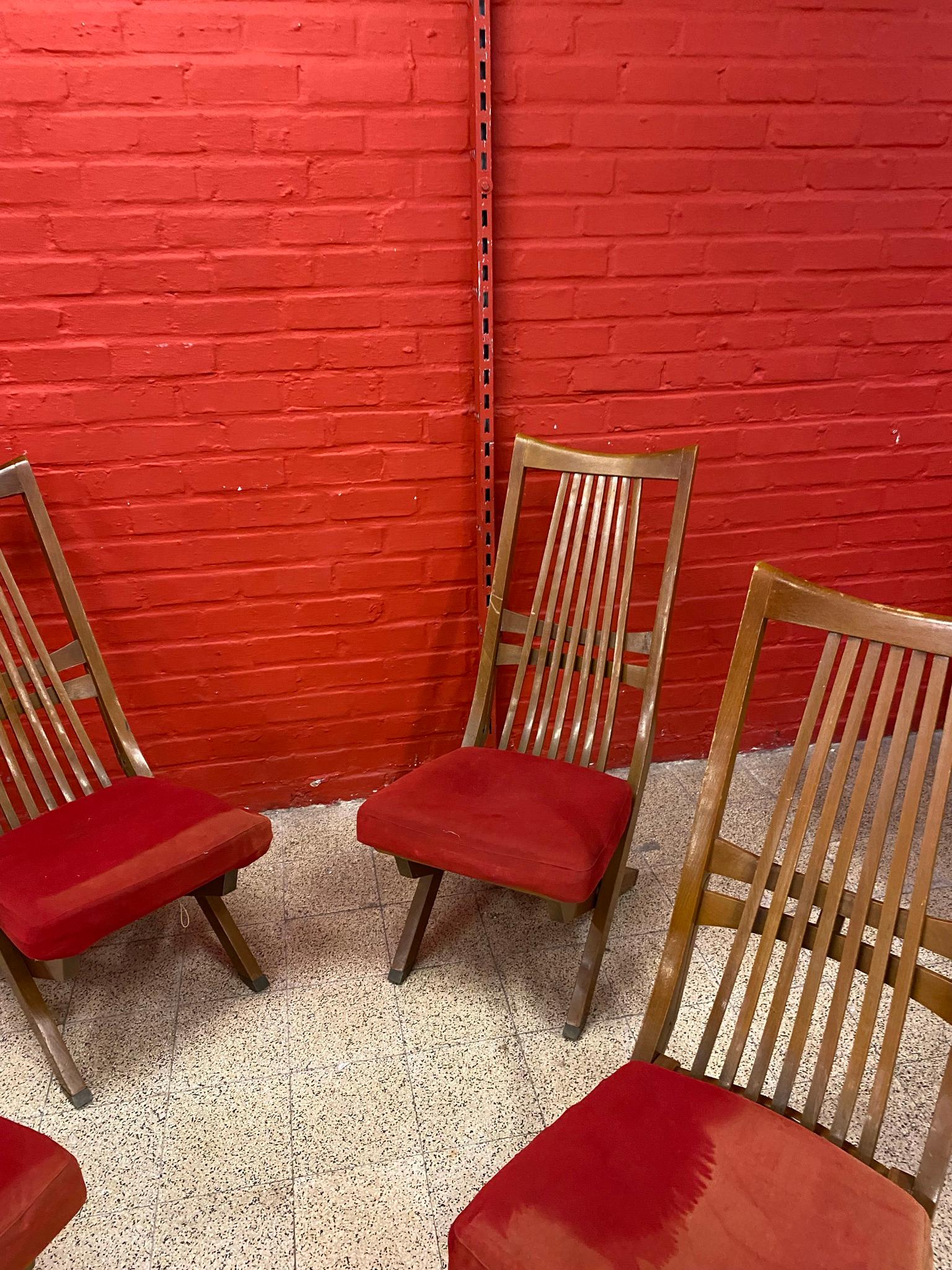 4 Chaises Vintage avec 3 positions Chaise haute, Chaise de cheminée, Chaise longue en vente 4