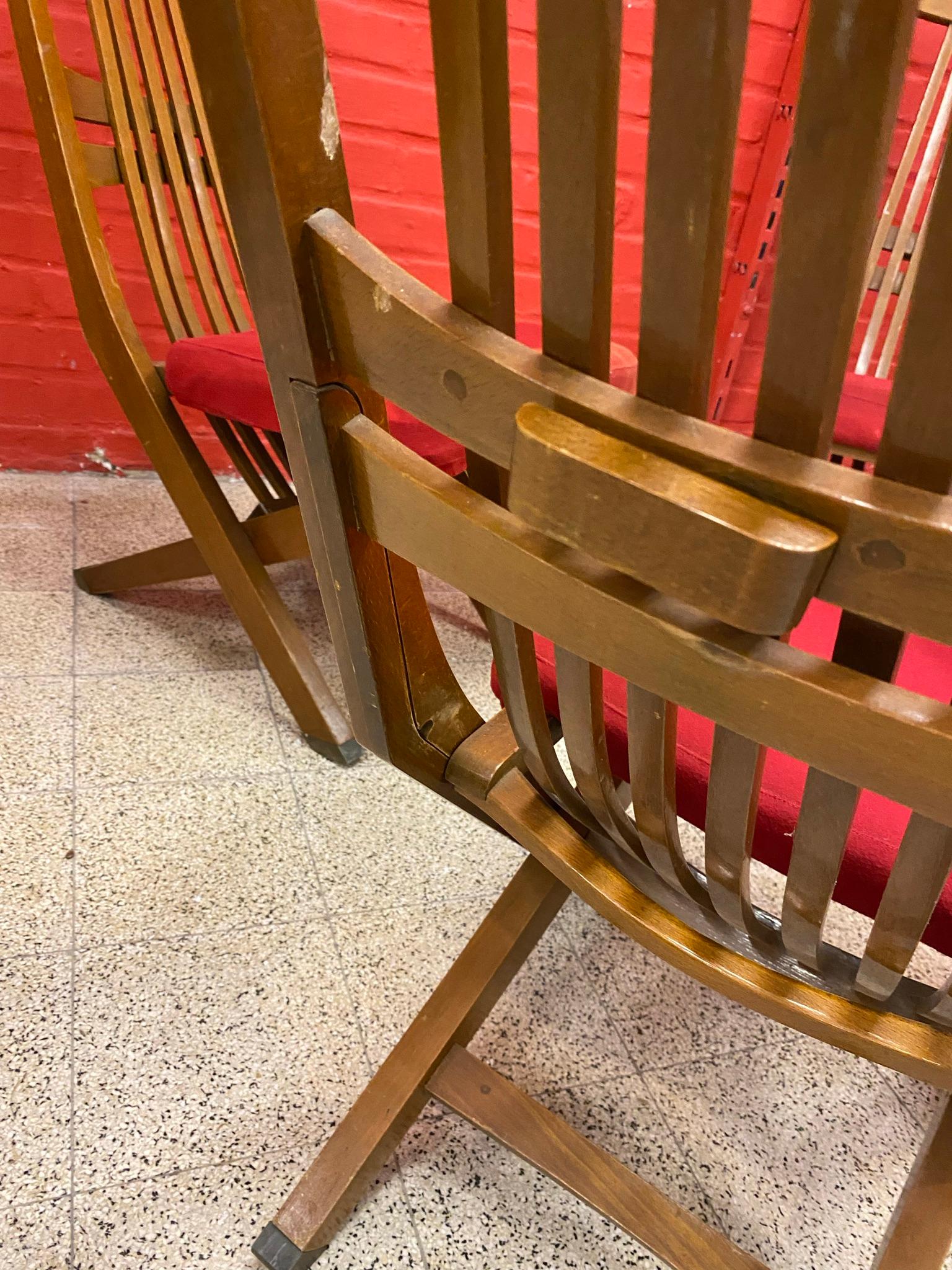 4 Vintage Chairs with 3 Positions High Chair, Fireside Chair, Lounge Chair For Sale 5