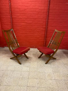 4 Vintage Chairs with 3 Positions High Chair, Fireside Chair, Lounge Chair