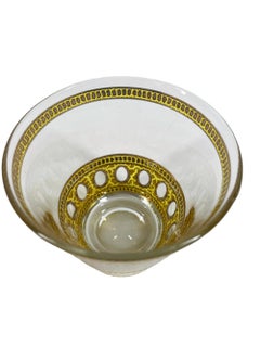 4 Vintage Culver LTD Old Fashioned Glasses in the 22 Karat Gold Antigua Pattern