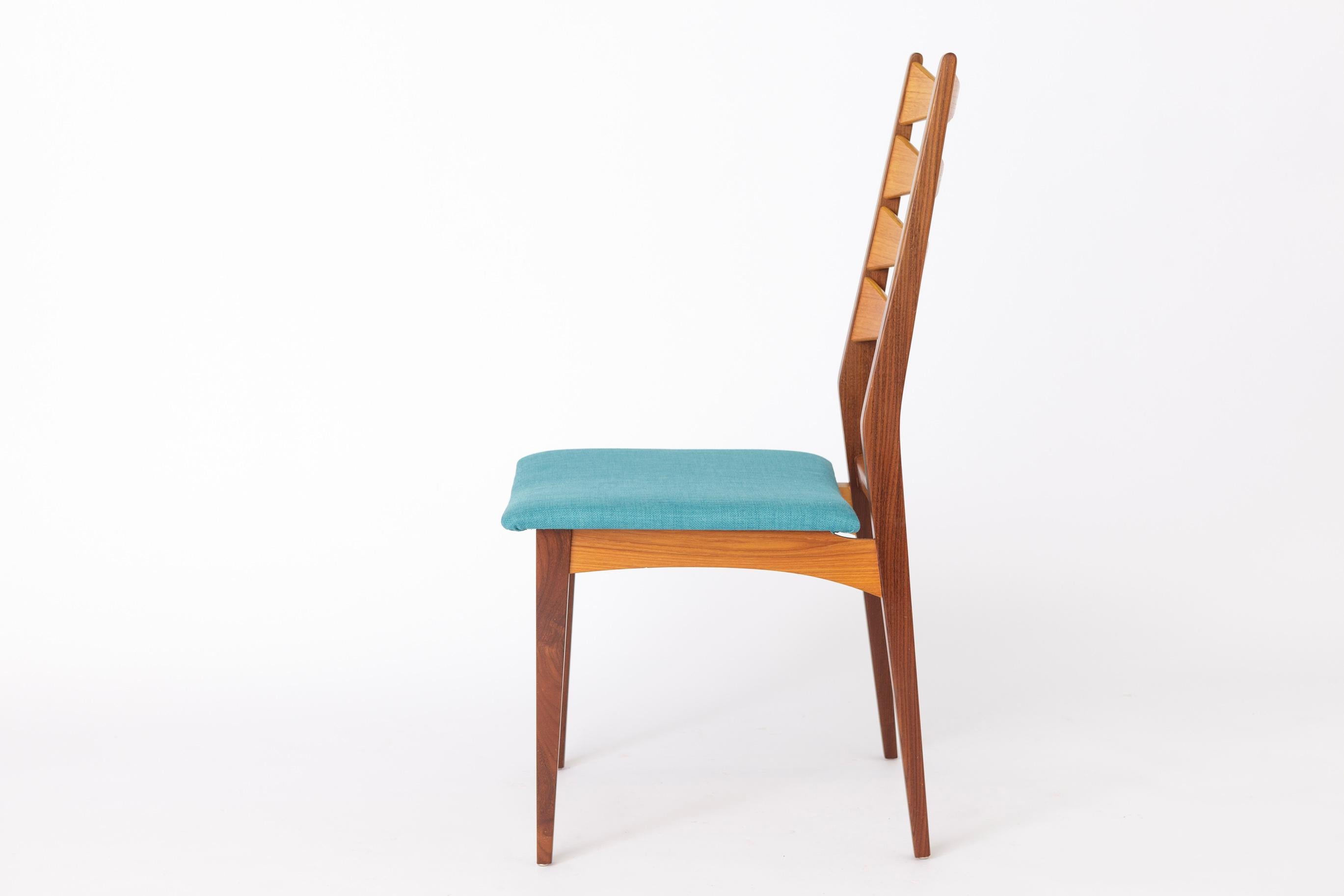 Teak 4 Vintage Dining Chairs 1960s - German Design For Sale