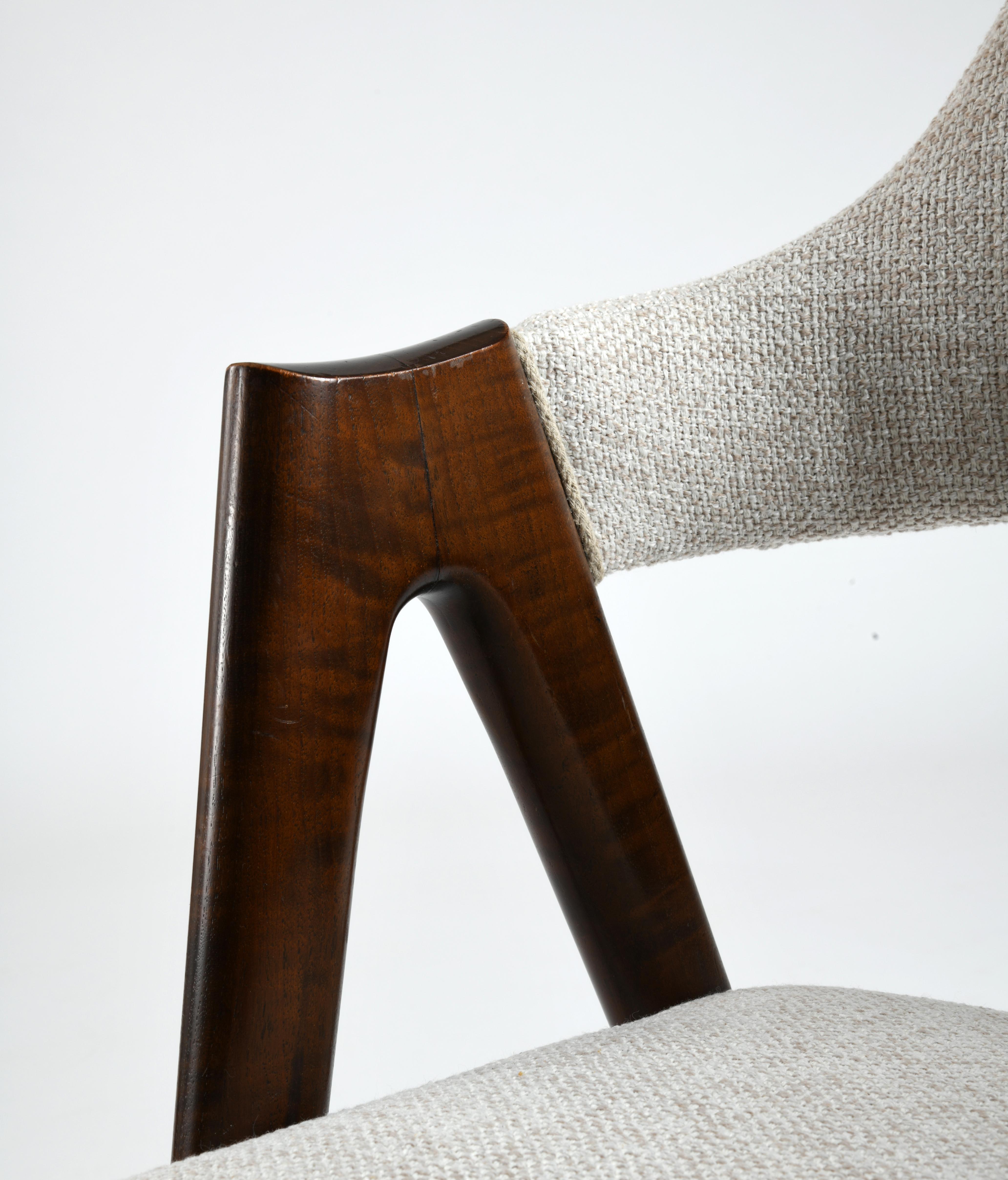 4 Vintage Dinning Teak Compas Chair Design Kai Kristiansen 7