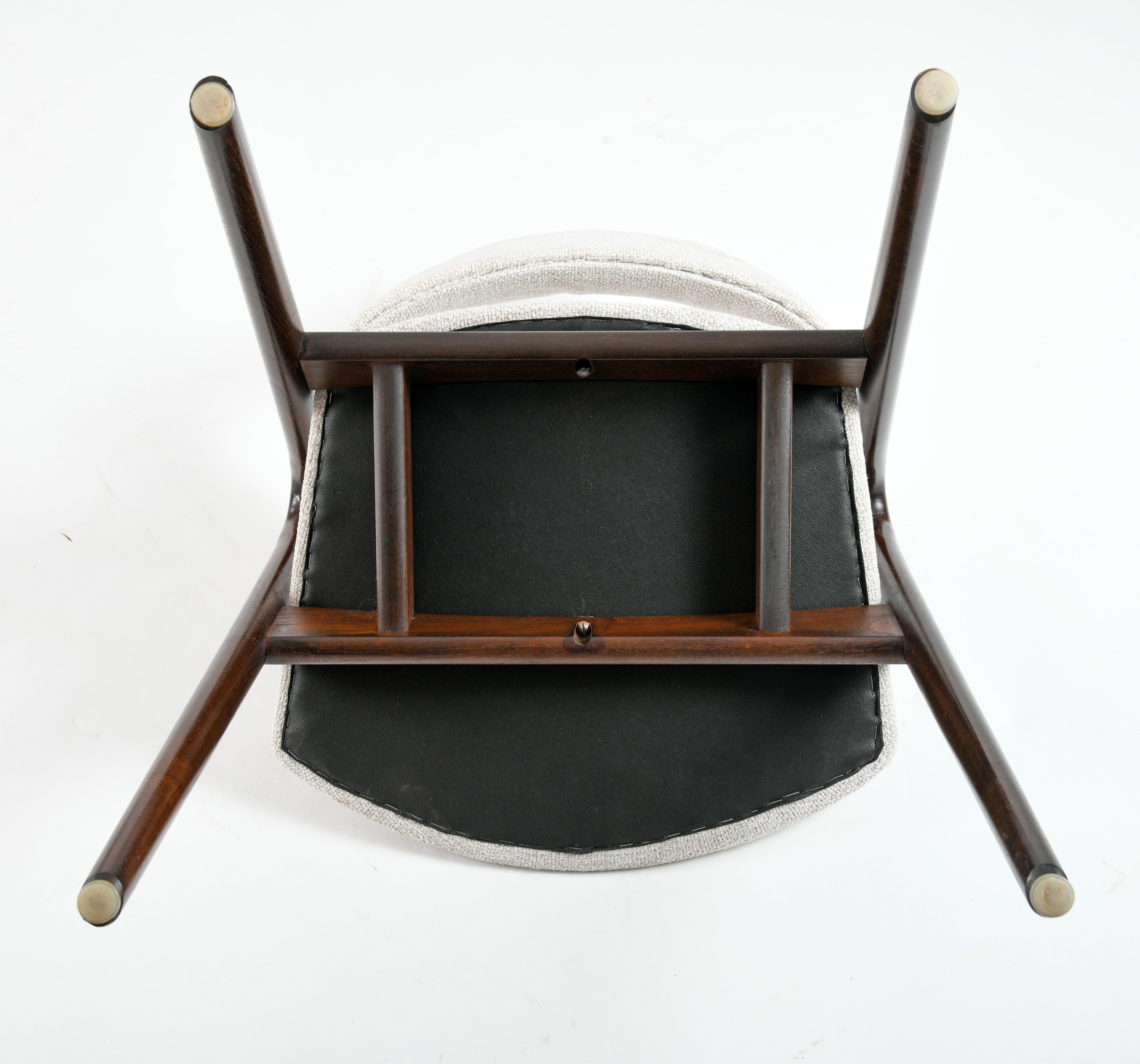 4 Vintage Dinning Teak Compas Chair Design Kai Kristiansen 10