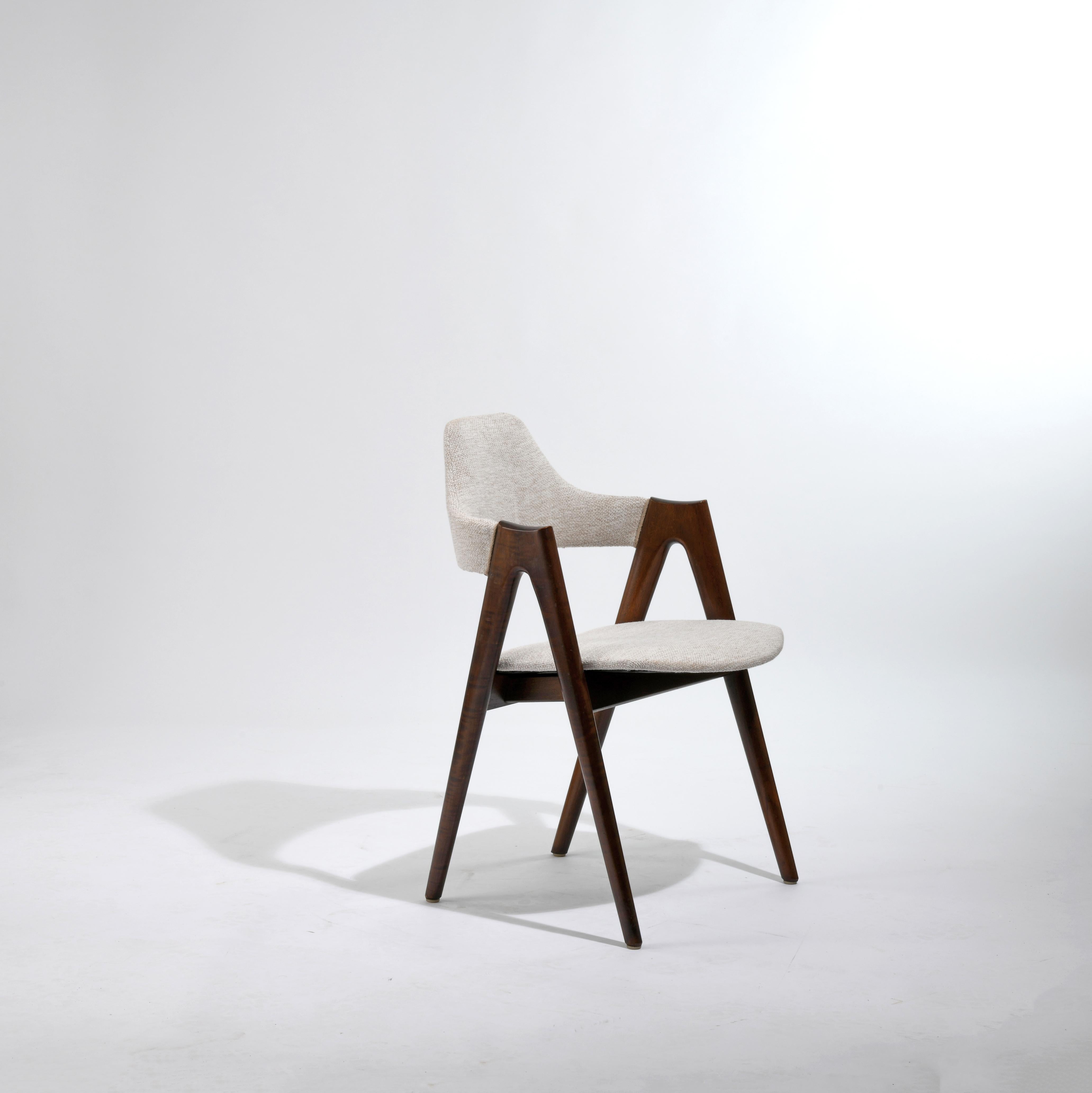 4 Vintage Dinning Teak Compas Chair Design Kai Kristiansen 2