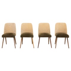 4 chaises de salle à manger vintage duo