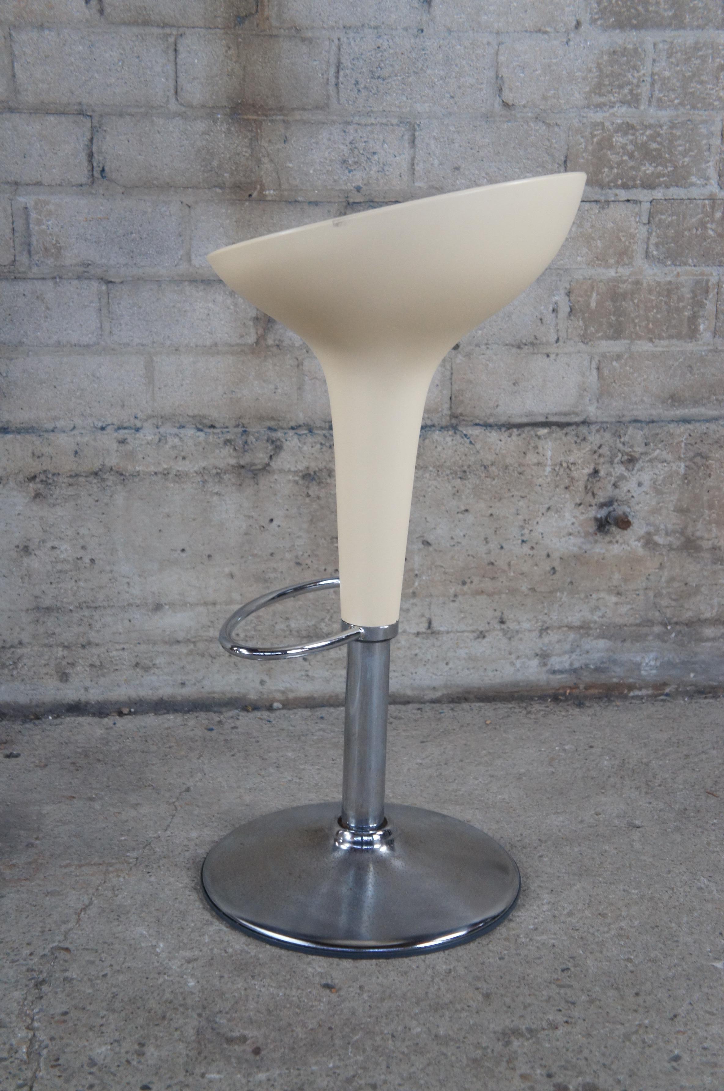 4 Vintage Magis Bombo Atomic Bar Kitchen Swivel Piston Stools Stefano Giovannoni 1