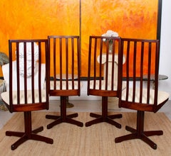 4 Vintage McIntosh Dining Chairs Rosewood, Set of 4, 1970s