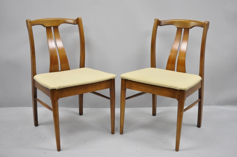 Mid century curved back chair sale