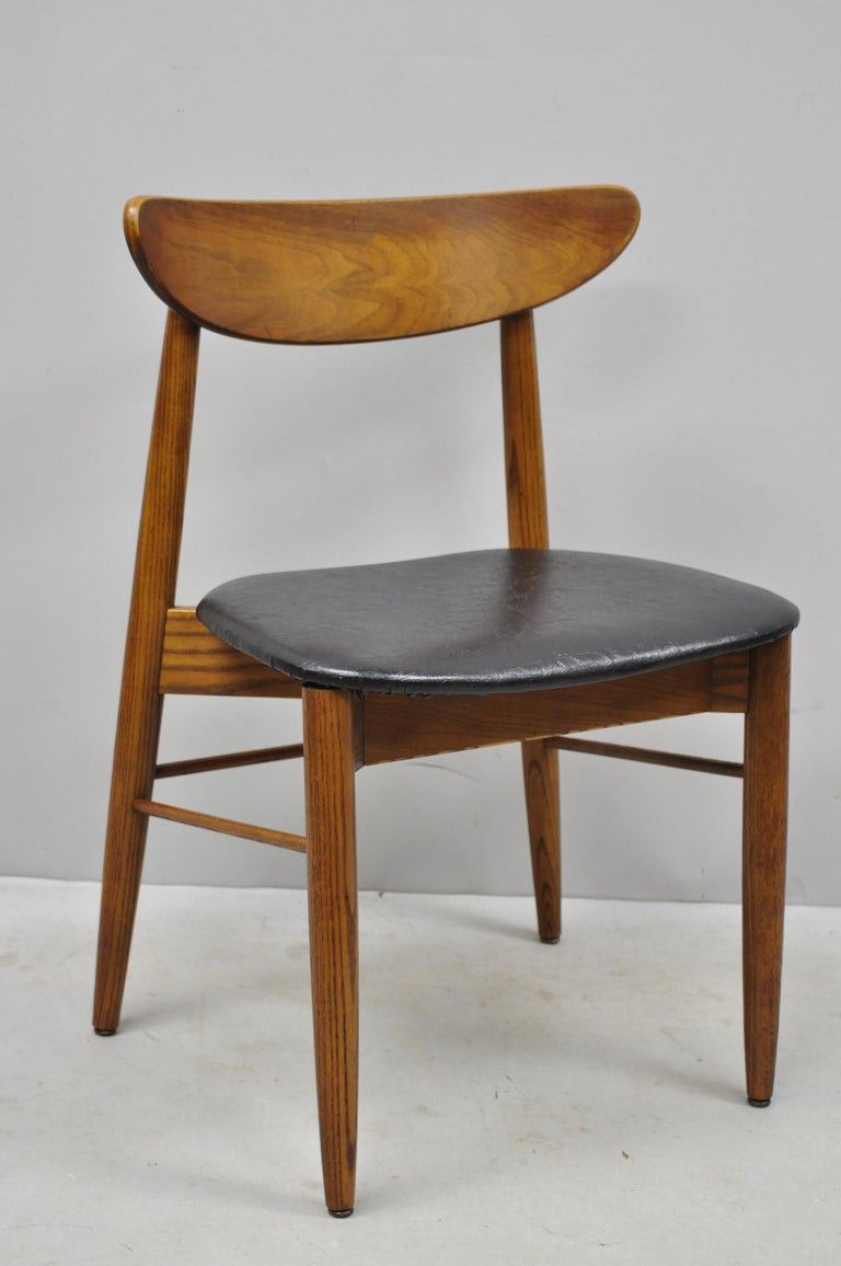 Walnut And Oak Dining Chairs At 1stdibs, Antique Mid Century Modern Dining Chairs