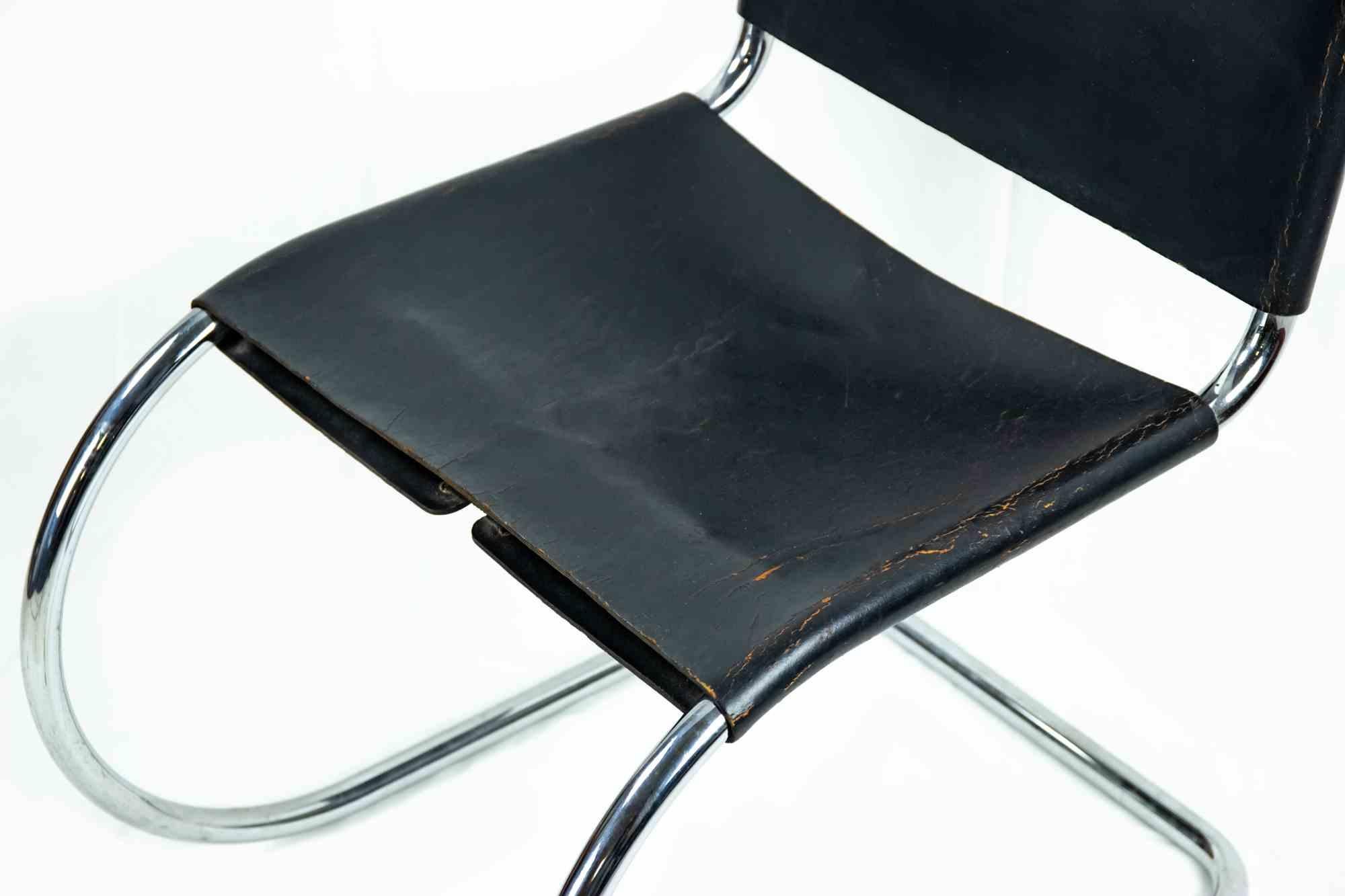 4 Vintage MR10 Chairs Mies van der Rohe for Knoll, 1970s In Good Condition In Roma, IT