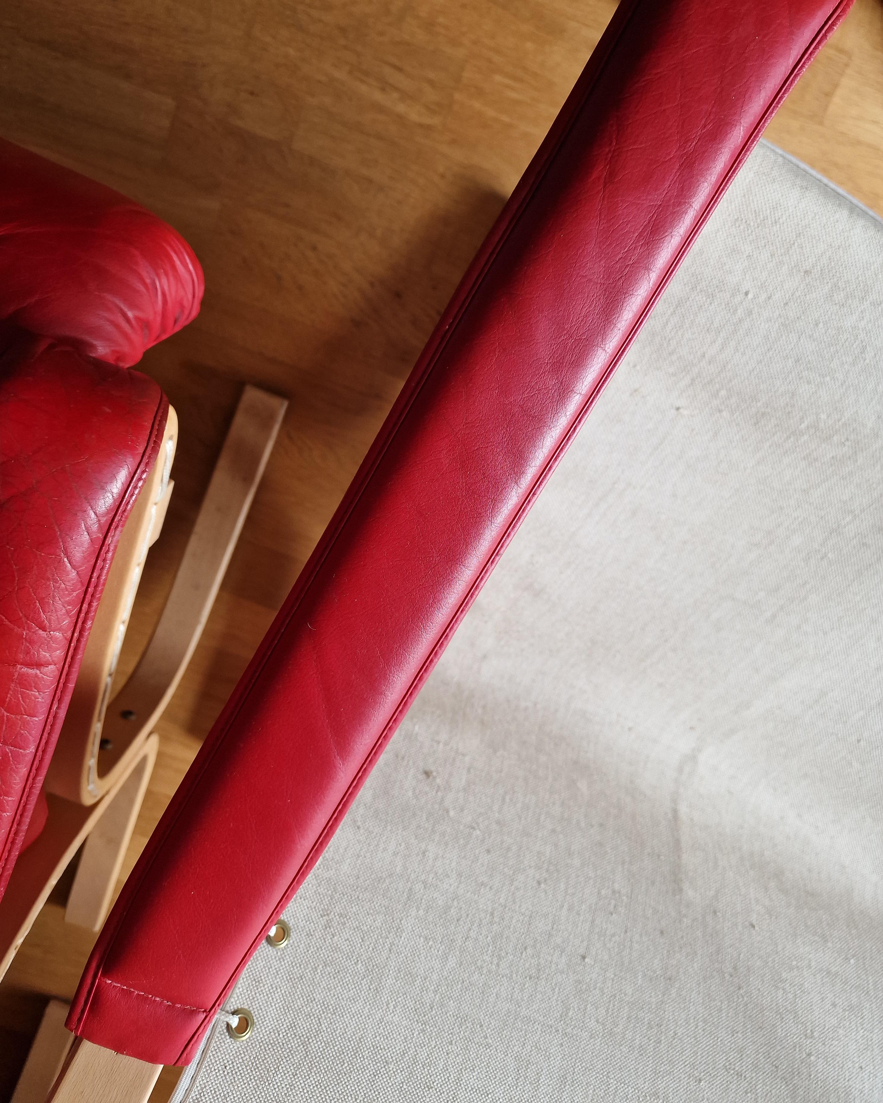  4 chaises vintage originales en cuir Siesta par Ingmar Relling en vente 6