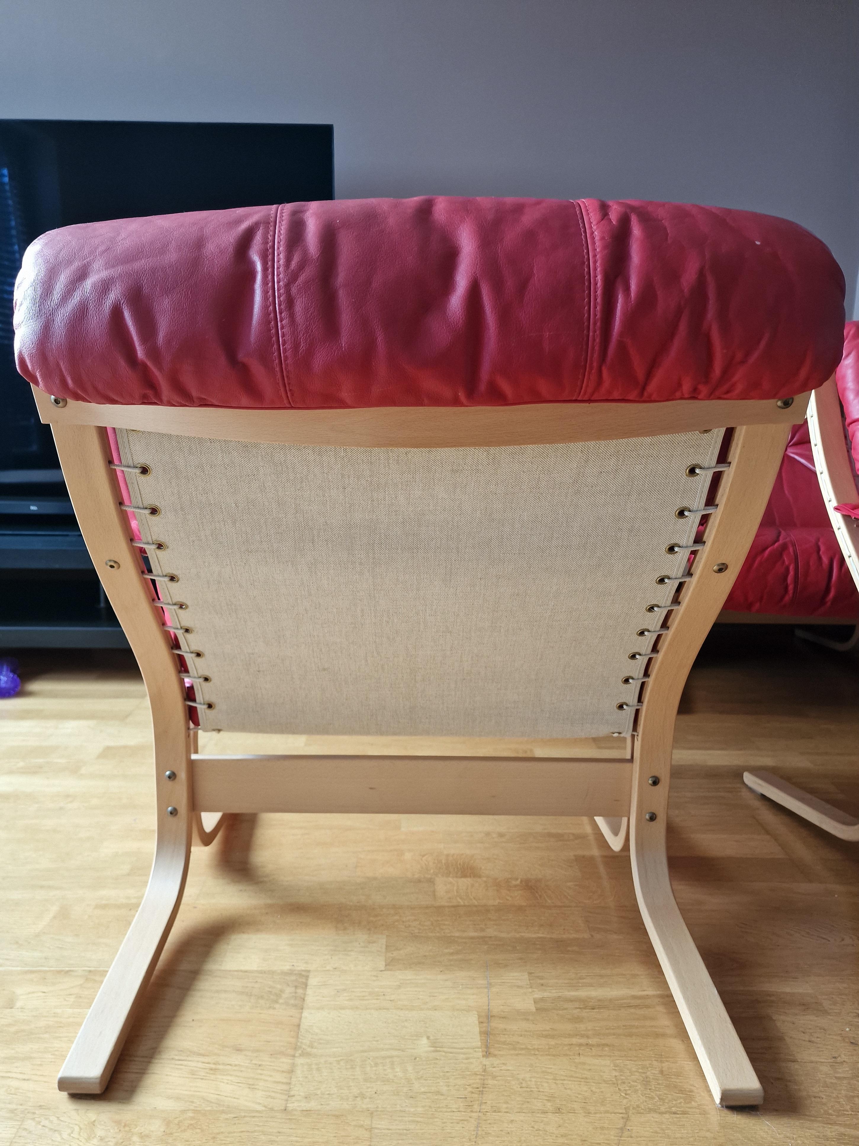  4 chaises vintage originales en cuir Siesta par Ingmar Relling en vente 10