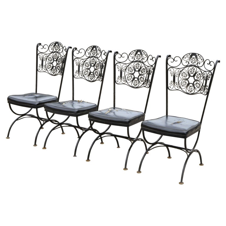 4 Vintage Woodard Andalusian Style Wrought Iron Dining ... (768 x 768 Pixel)