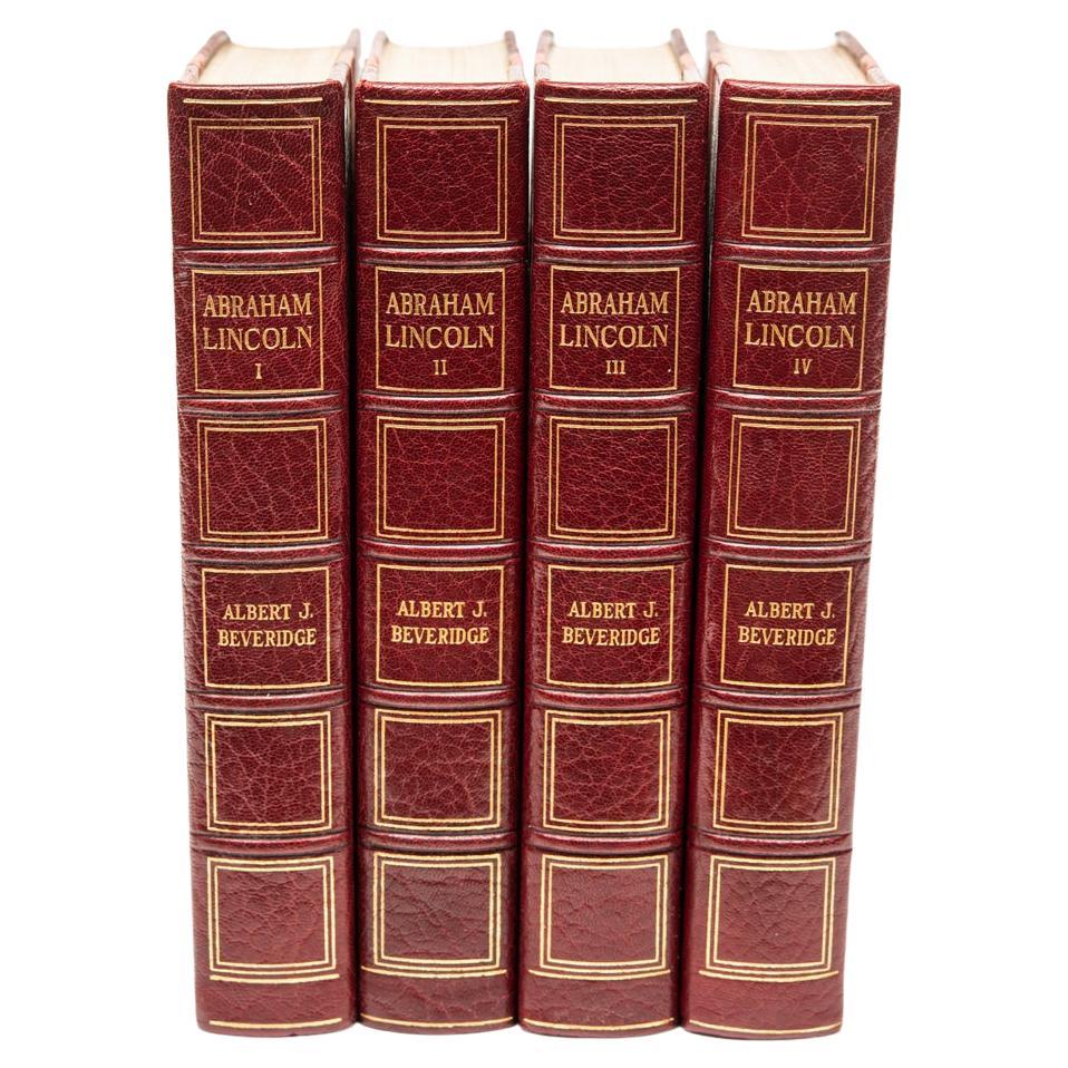 4 Vol. Albert J. Beveridge, Abraham Lincoln. Edizione manoscritta