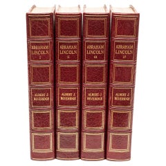 4 Vol. Albert J. Beveridge, Abraham Lincoln. Edizione manoscritta