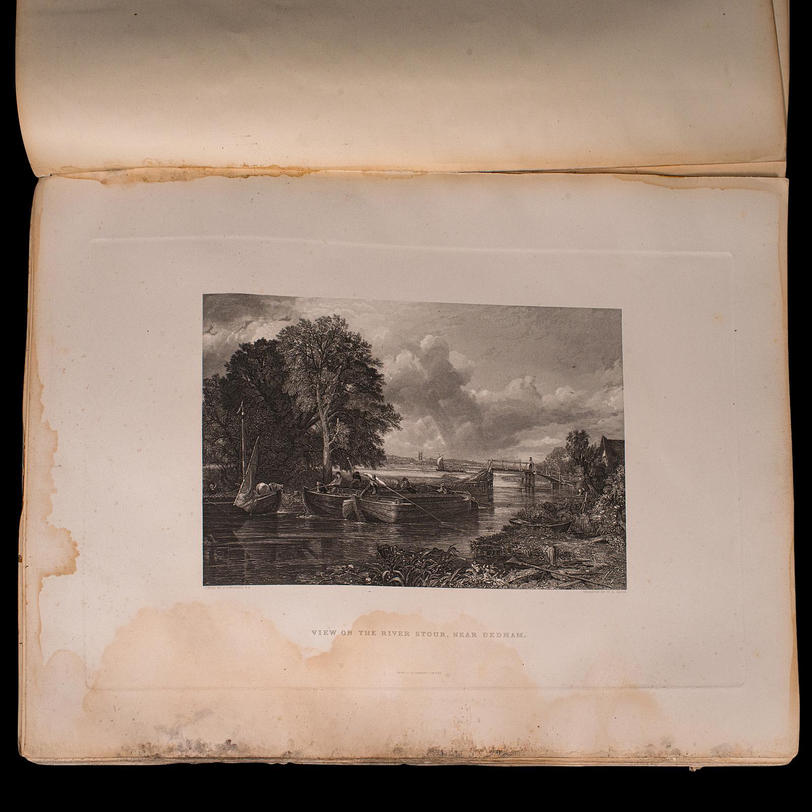 4 Vols Antique Folio, Imperial Gallery of British Art, Engravings, Victorian For Sale 1