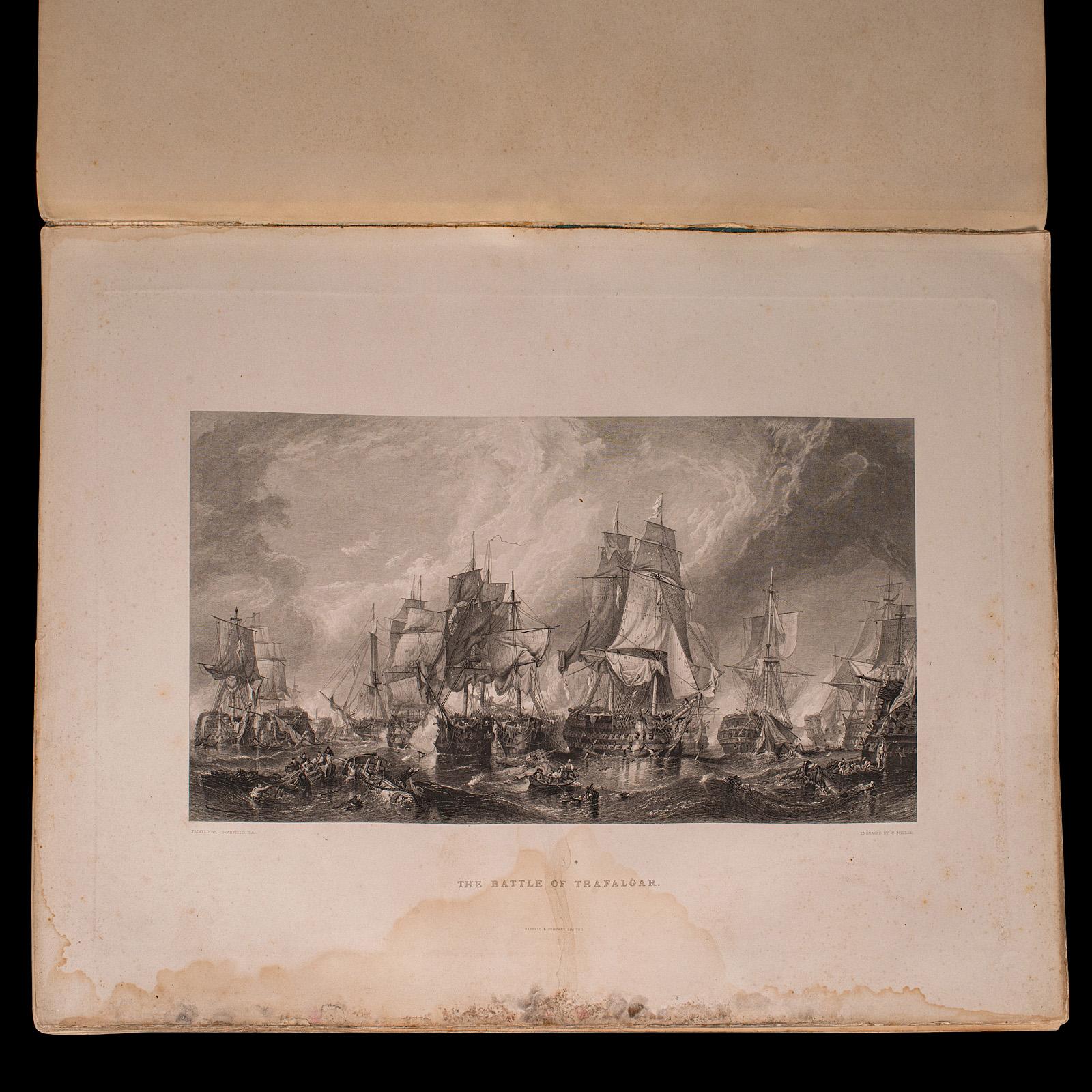 4 Vols Antique Folio, Imperial Gallery of British Art, Engravings, Victorian For Sale 2