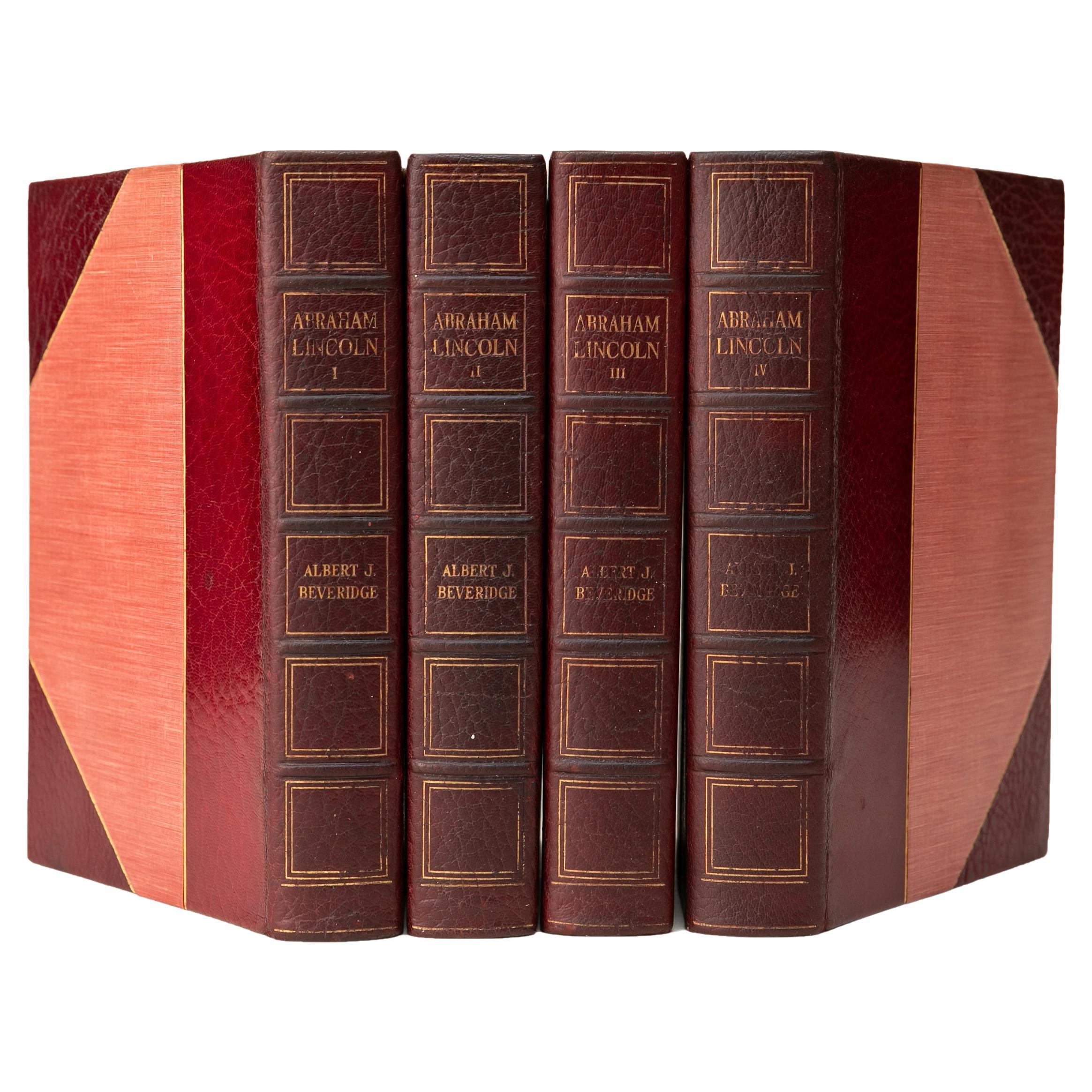 4 Volumes. Albert J. Beveridge, Abraham Lincoln. For Sale