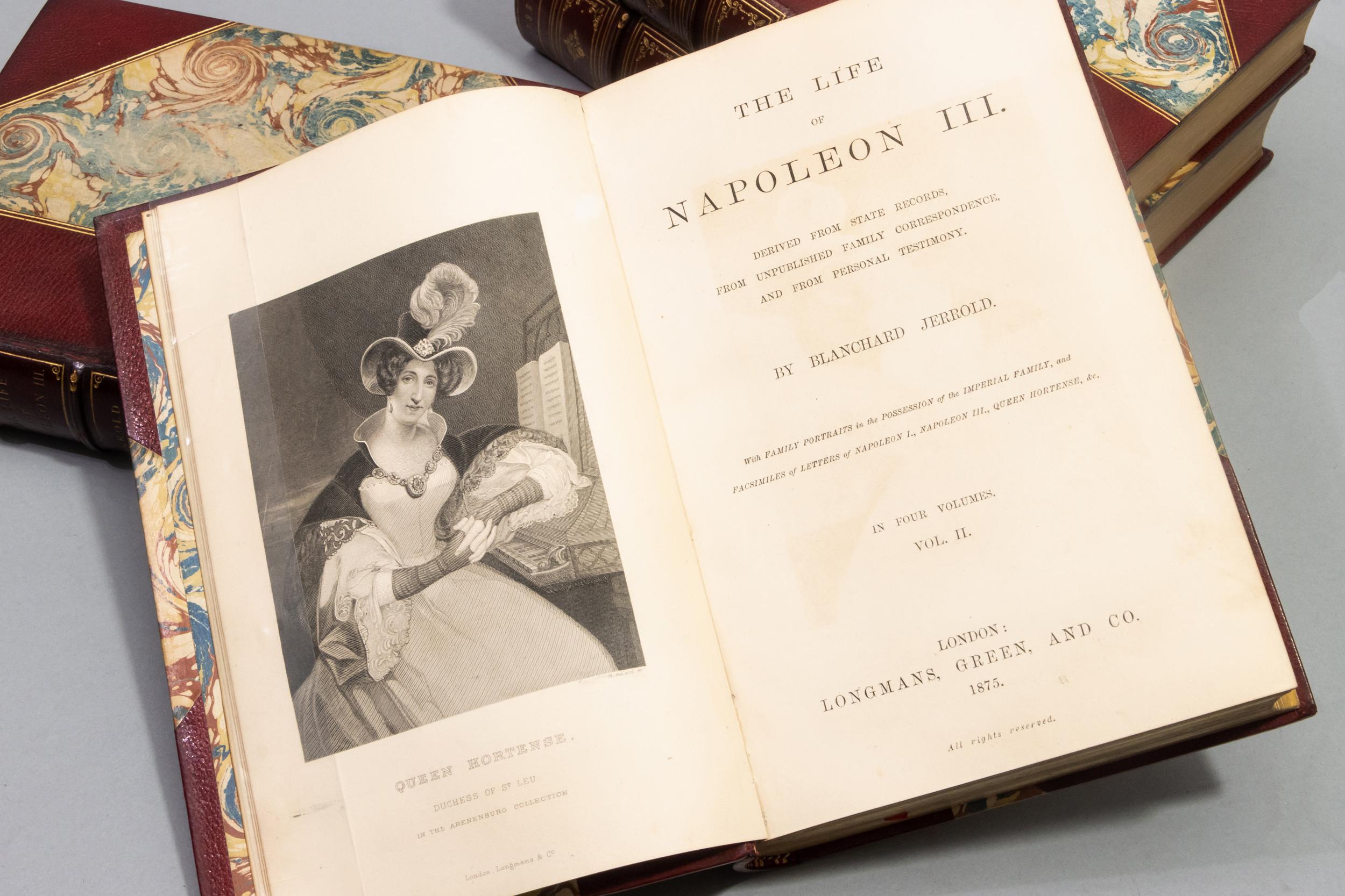 Late 19th Century 4 Volumes. Blanchard Jerrold, The Life of Napoleon III