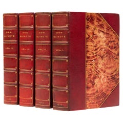 4 Volumes, Cervantes, Don Quixote De La Mancha