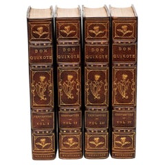 4 Volumes. Cervantes. Don Quixote De La Mancha