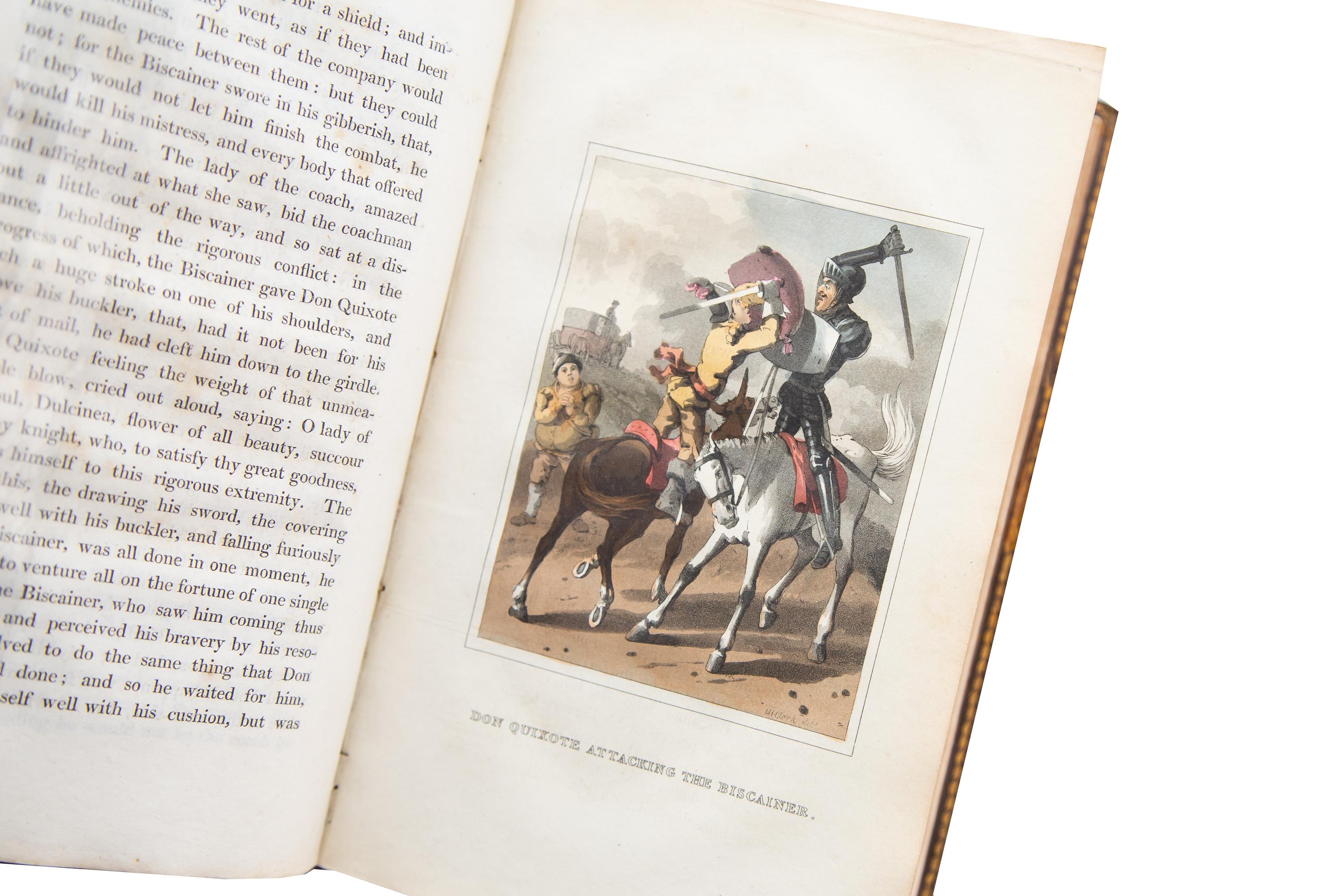4 Volumes, Cervantes, Don Quixote In Good Condition In New York, NY