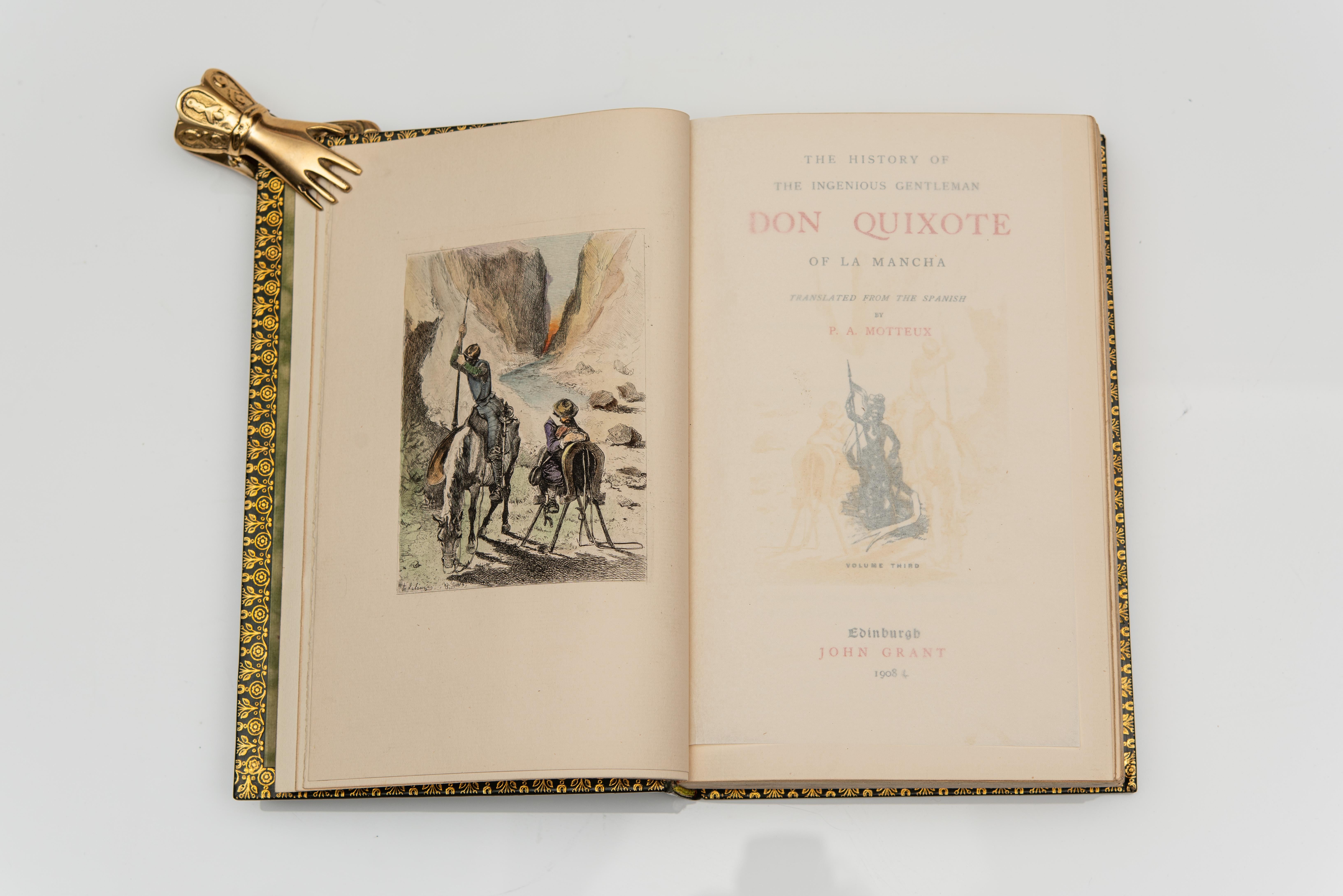 20ième siècle 4 Volumes. Cervantes. Don Quichotte. en vente