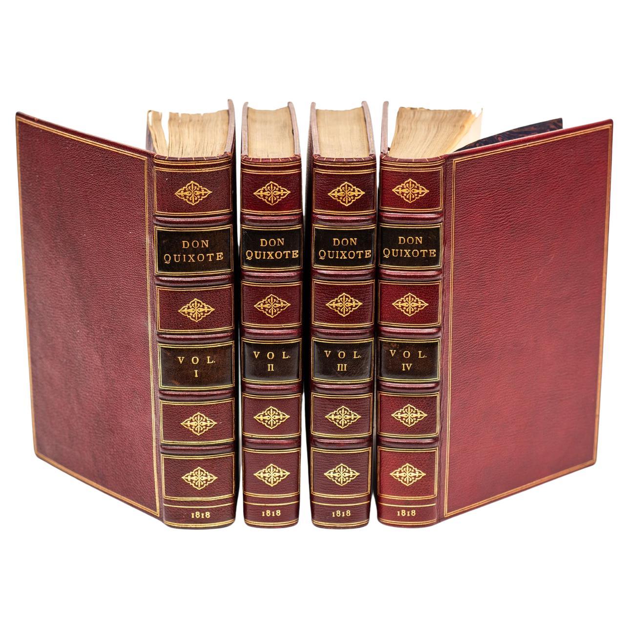 4 Volumes. Cervantes, Don Quixote.