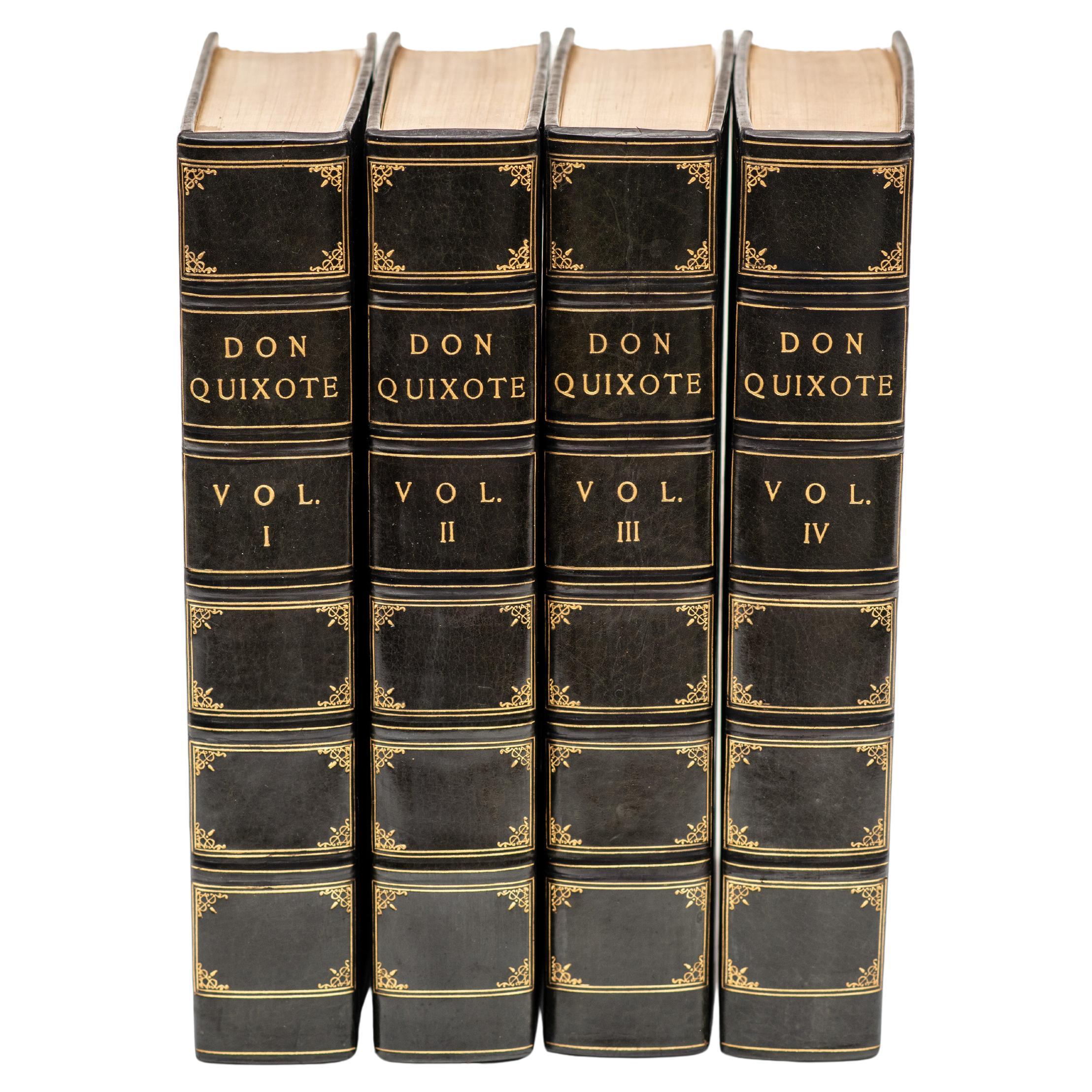 4 Volumes. Cervantes. Don Quixote.