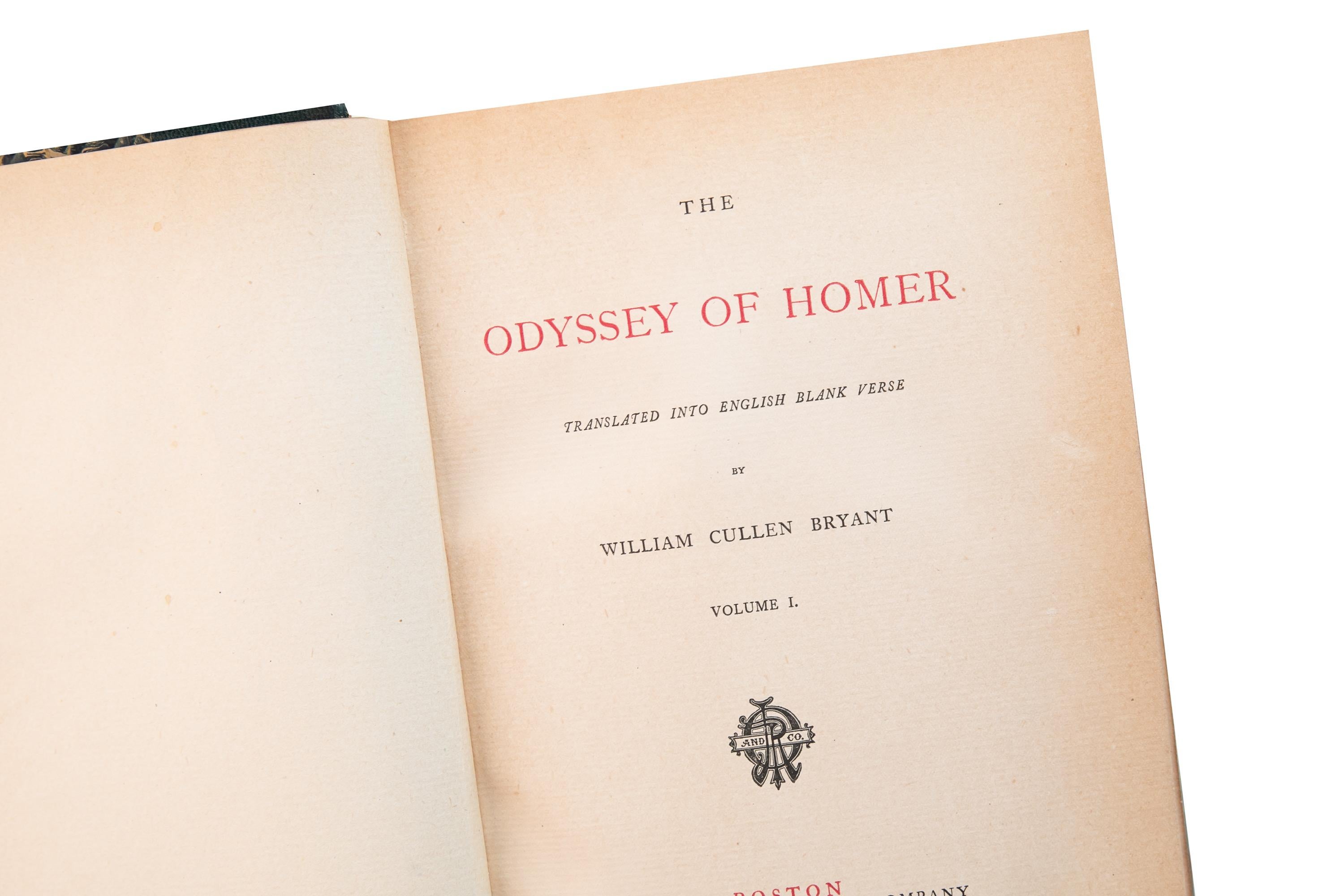 American 4 Volumes. Homer, The Iliad and The Odyssey.
