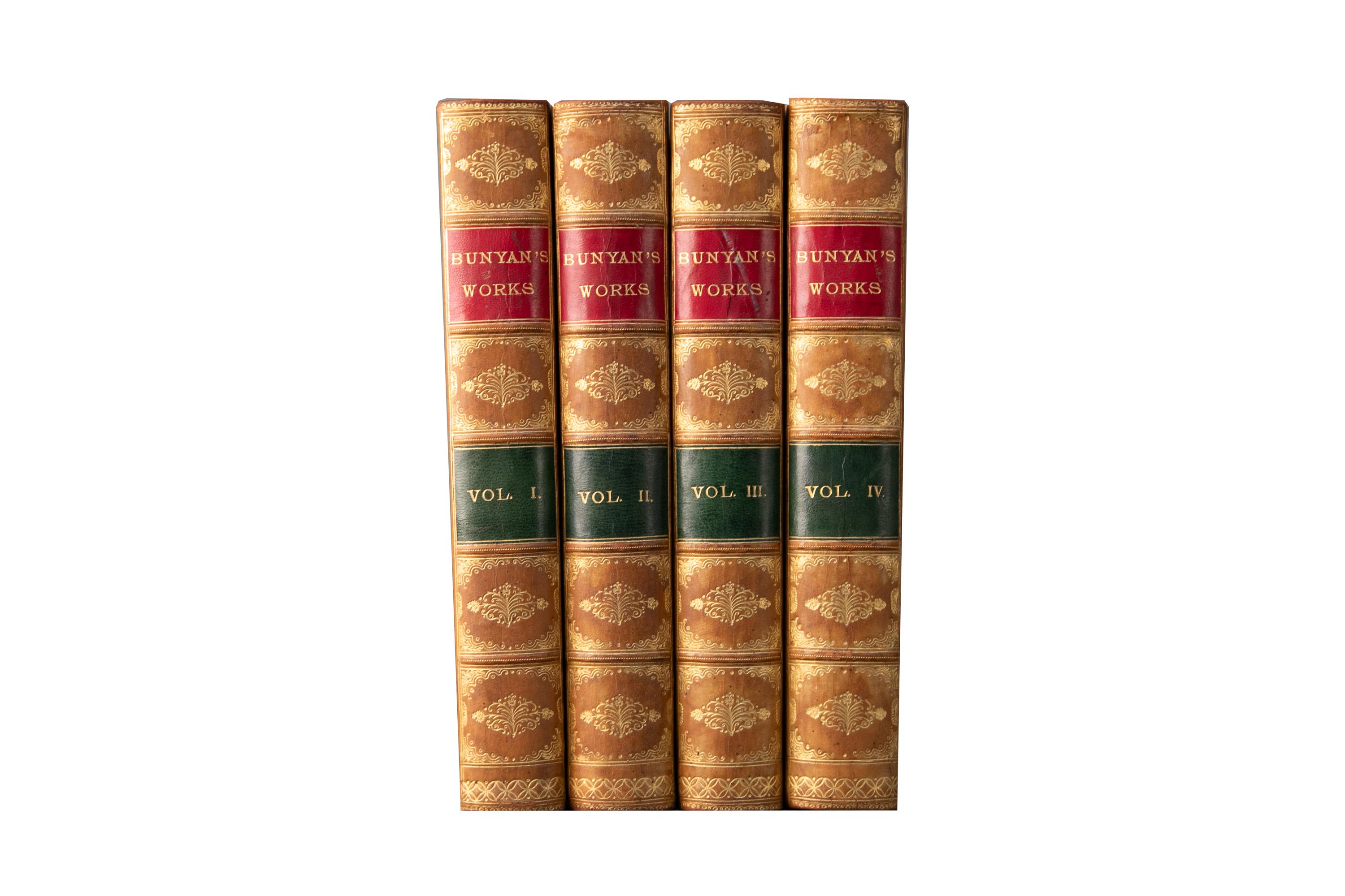 4 Volumes. John Bunyan, The Works.