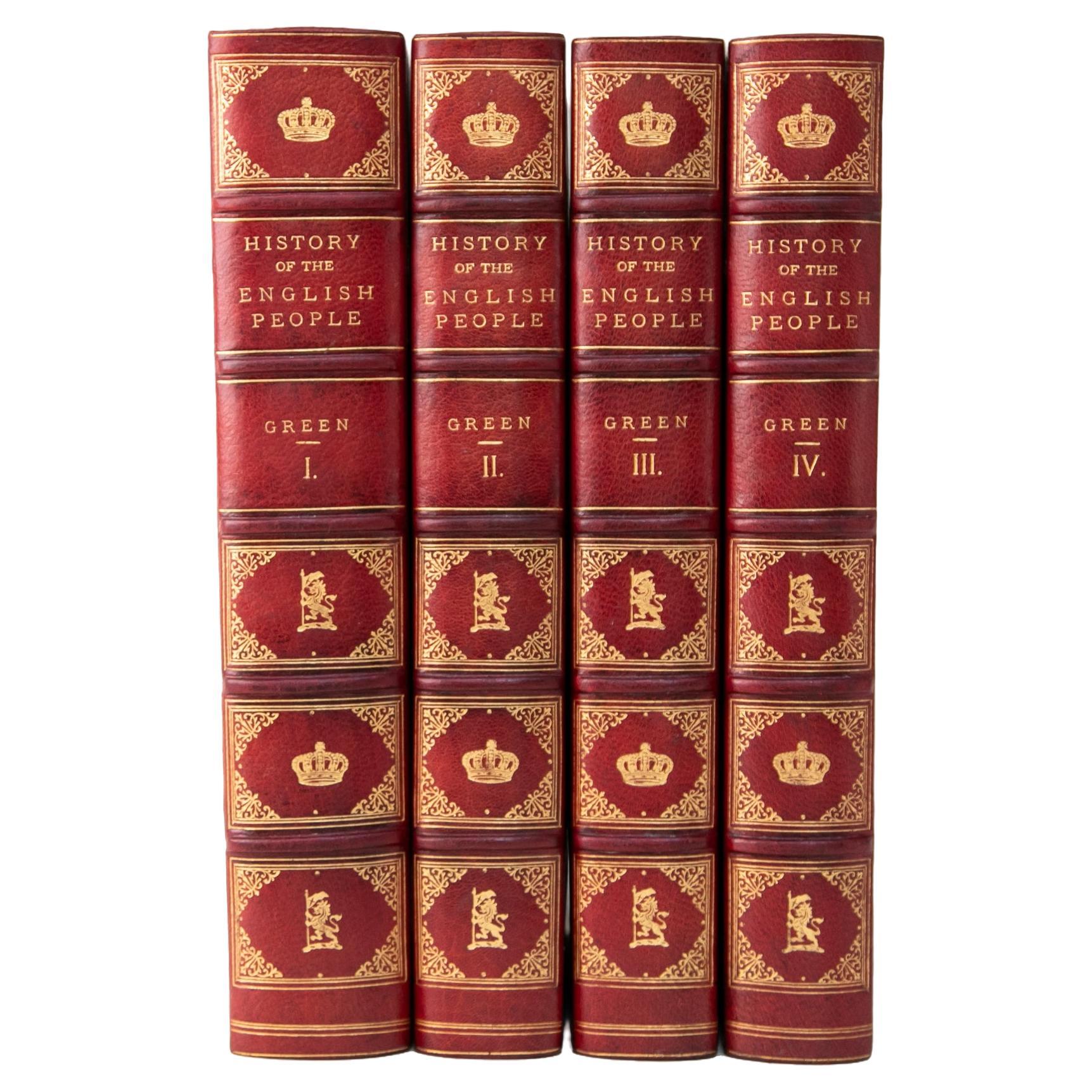 4 Volumes. J.R. Green, A Short History of English People. For Sale